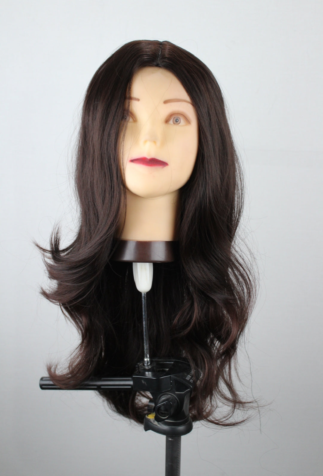 Center Parting Deep Burgundy Wig