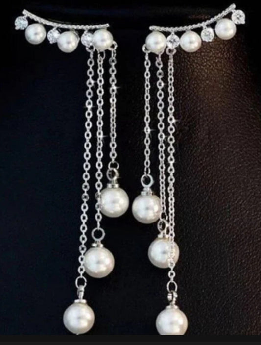 Pearl Pair Ear Cuff | ZEBAISH Wigs