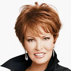 Zebaish Honey Brown Short Wig With Golden Blonde Steaks