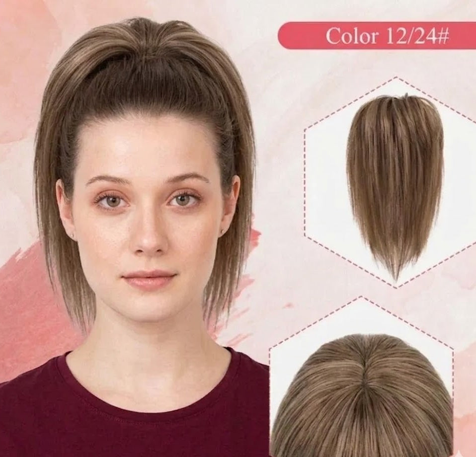 Moño Despeinado, Extensión de Pelo Color Miel, Moño de Fibra Sintética de 8 Pulgadas, Coletero Voluminizador con banda elástica | Zebaish Wigs And Extension