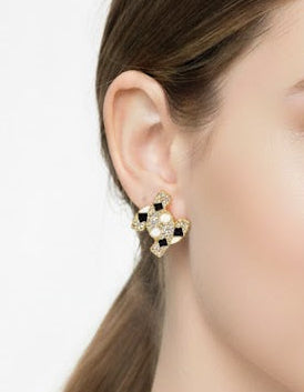 Painted Ear Stud Tops Pair | Zebaish Wigs & Extensions