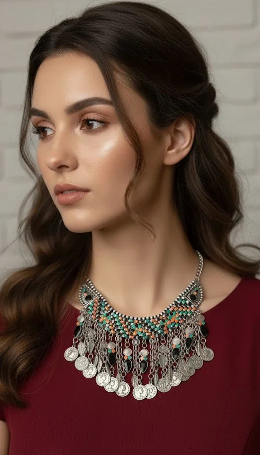 Multi Color Collar Necklace | Zebaish Wigs & Extensions