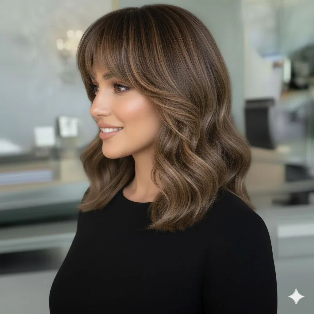 ZEBAISH CHOCOLATE BROWN BALAYAGE WIG | Zebaish Wigs & Extensions