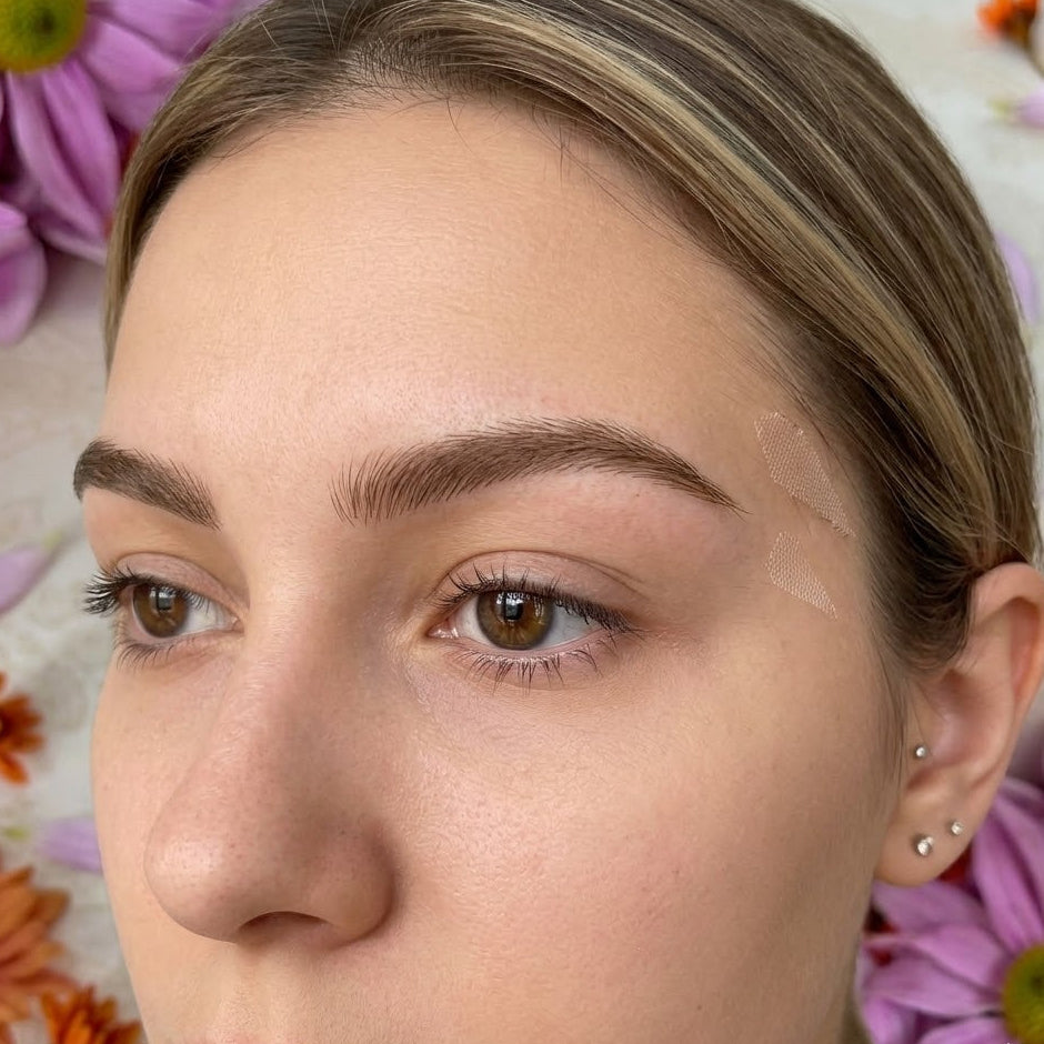 Cejas Castaño Claro de Pelo Real | Extensiones de Cejas de Cabello Humano Tejidas a Ganchillo Hechas a Mano, Impermeables, con Base de Encaje para Mujer | Zebaish Wigs & Extensions
