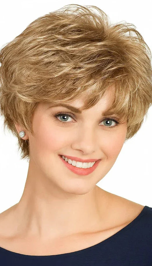 Zebaish Golden Brown Wig With Honey Brown Highlights | Zebaish Wigs & Extensions