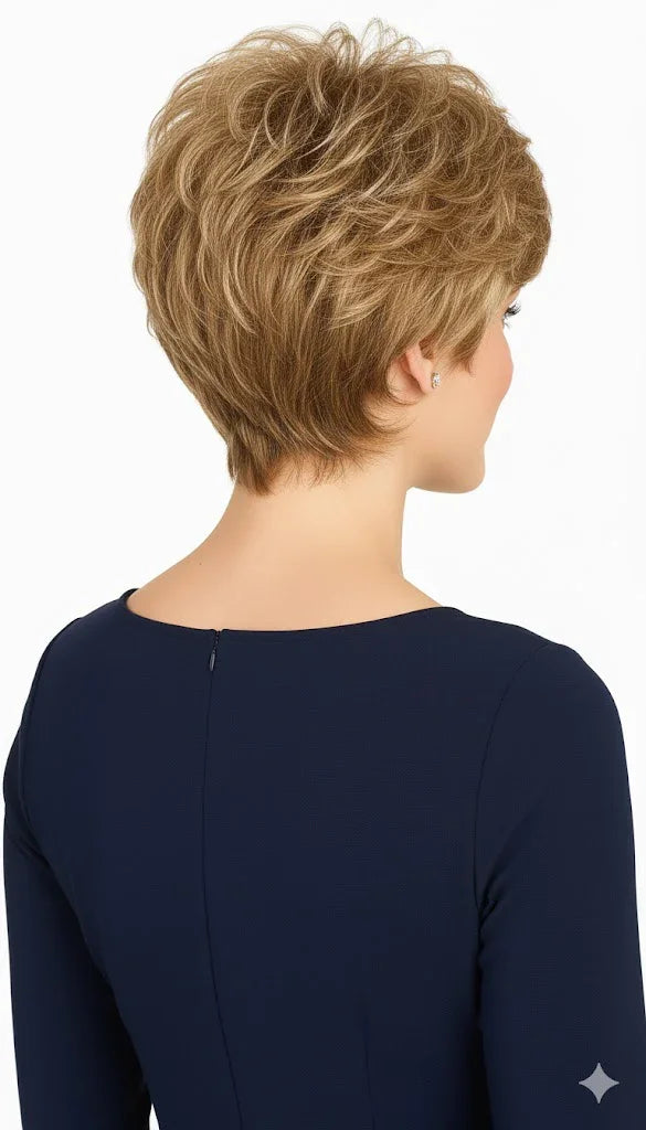 Zebaish Golden Brown Wig With Honey Brown Highlights | Zebaish Wigs & Extensions