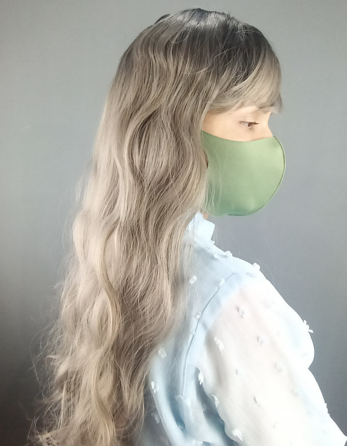 Ash Grey Ombre Wig With Wavy | Zebaish Wigs & Extensions