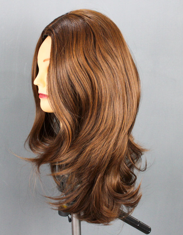 Layer Cut Center Parting Streaks Wig Zebaish Wigs Extensions Zebaish Wigs and Extension