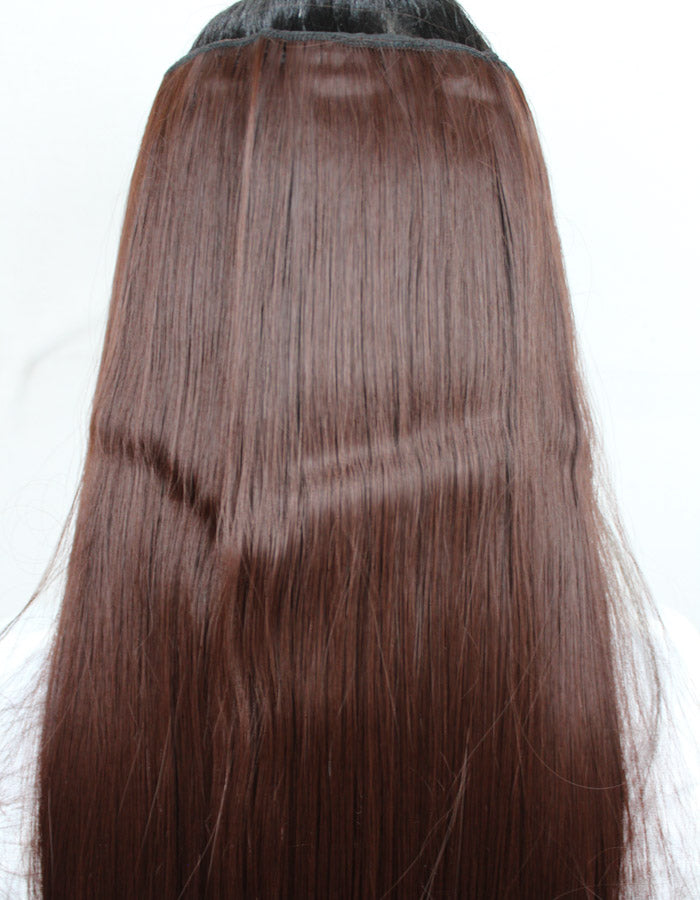 Burgundy Long And Straight Extension