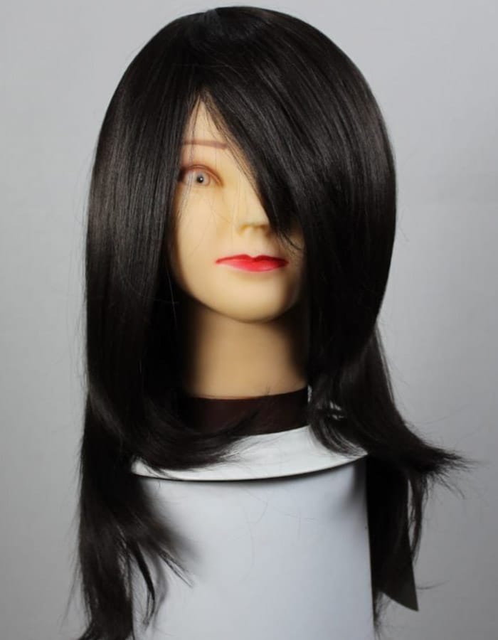 Natural Black Puff Style Wig
